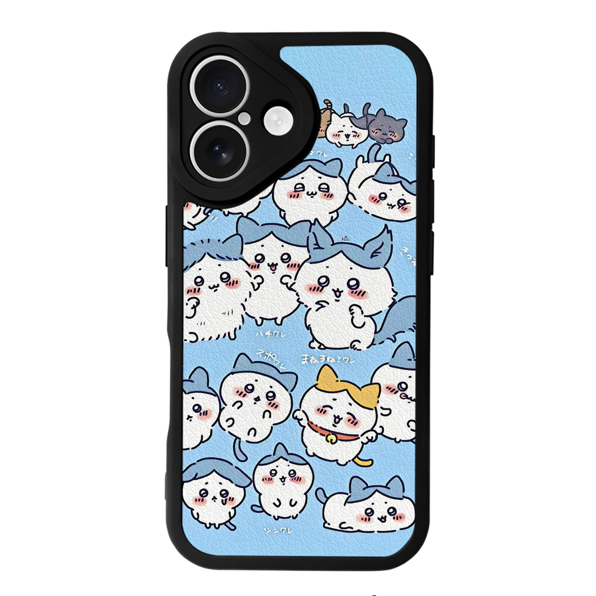 （画像用） ちいかわ Chii-kawa 【iPhone 16シリーズ対応】シリコンスマホケース（レザー調） 材質：シリコン
